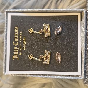 NWOT JUICY COUTURE STUD EARRING SET